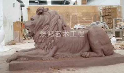 獅子泥塑雕塑